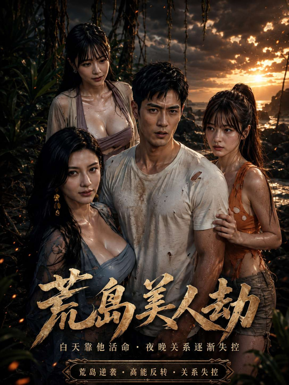 荒岛美人劫海报