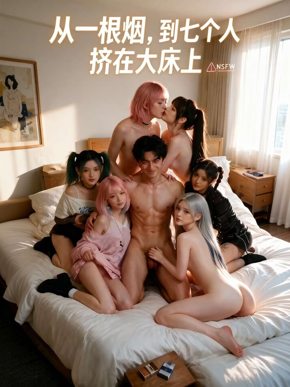 从一根烟到七个人挤在大床上海报