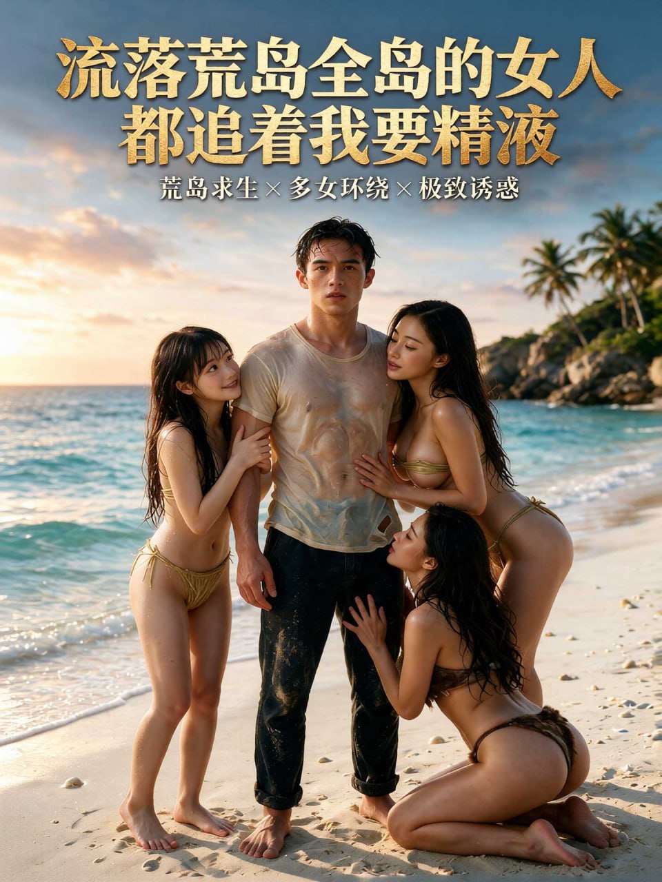 流落荒岛全岛的女人都追着我要精液海报